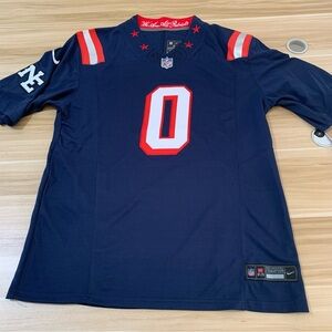 🤎Christian Gonzalez Navy Vapor Stitched Jersey